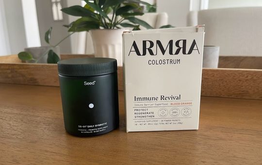 armra colostrum supplements next to seed daily synbiotic