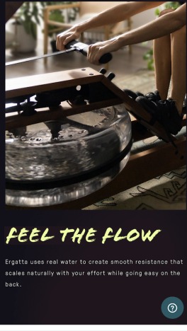 Ergatta's water resistance to feel the flow