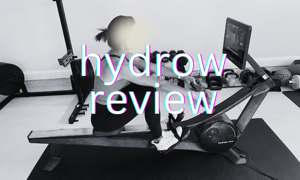 working out with the hydrow rowing machine