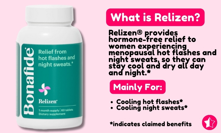 Relizen menopause product facts